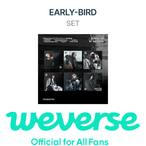[WEVERSE EARLY BIRD] P1Harmony – 9th Mini Album [UNIQUE] (Compact Ver.) (Set)
