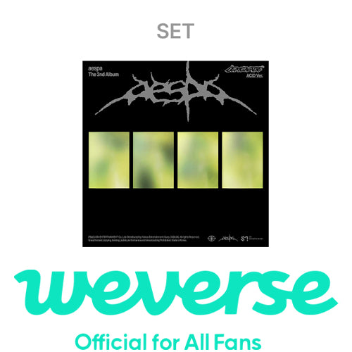 [WEVERSE POB] aespa – 2nd Album [LEMONADE] (ACID Ver.) (Set)