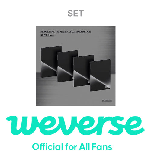 [WEVERSE POB] BLACKPINK – 3rd MINI ALBUM [DEADLINE] (SILVER Ver.) (Set)