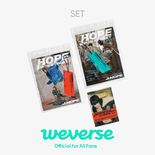 [Early bird POB][WEVERSE POB] (BTS) j-hope – [HOPE ON THE STREET VOL.1] (SET) + (Weverse Albums ver.) Set