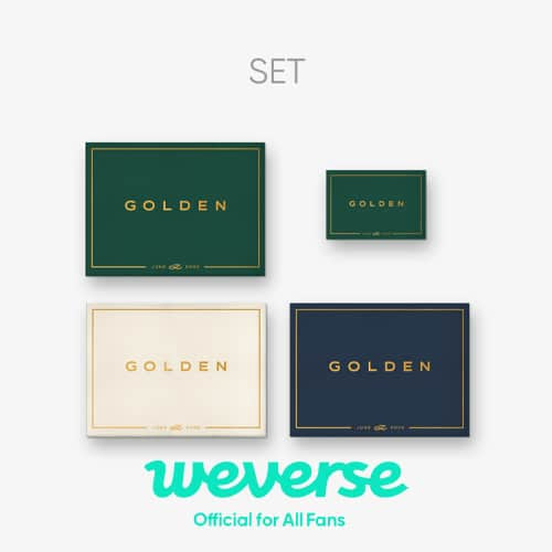 [WEVERSE POB][Early Bird POB] (BTS) Jung Kook – [GOLDEN] (Set) + (Weverse Albums ver.) Set