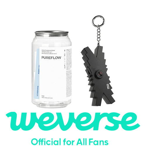 [WEVERSE POB] LE SSERAFIM – 2nd Studio Album [PUREFLOW pt.1] (Mini Camera ver.) (Black ver.)