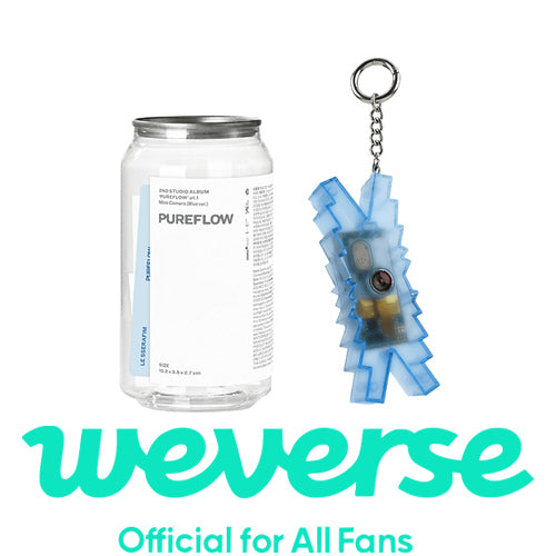 [WEVERSE POB] LE SSERAFIM – 2nd Studio Album [PUREFLOW pt.1] (Mini Camera ver.) (Blue ver.)