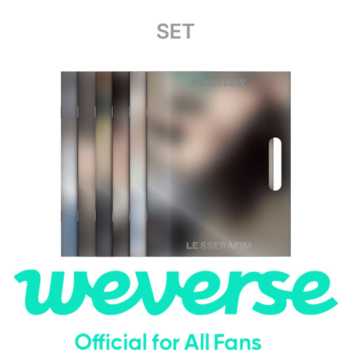 [WEVERSE POB] LE SSERAFIM – 2nd Studio Album [PUREFLOW pt.1] (COMPACT ver.) (Set)