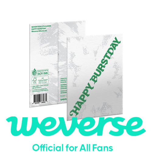 [WEVERSE POB] SEVENTEEN – 5th Album [HAPPY BURSTDAY] (Weverse Albums ver.)