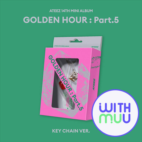 [WITHMUU POB] ATEEZ – 14th Mini Album [GOLDEN HOUR : Part.5] (Key Chain Ver.)