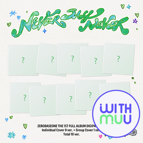 [WITHMUU POB] ZEROBASEONE – The 1st Full Album [NEVER SAY NEVER] (DIGIPACK Ver.) (Set)