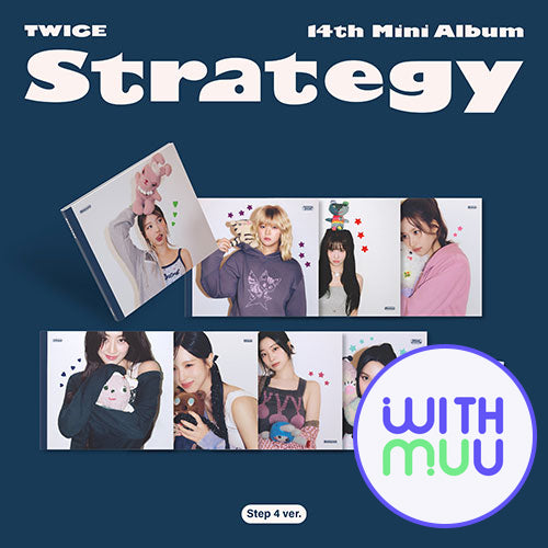 [WITHMUU POB] TWICE – 14th Mini Album [STRATEGY] (Step4 ver.) (Set)
