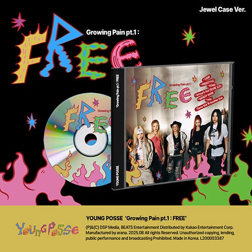 YOUNG POSSE – 4rd EP [Growing Pain pt.1 : FREE] (Jewel Case Ver.)
