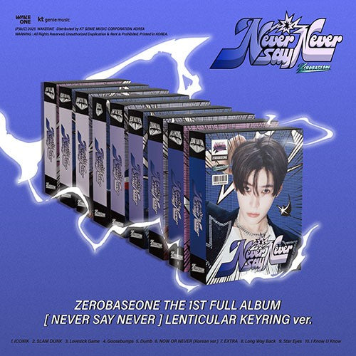 ZEROBASEONE – The 1st Full Album [NEVER SAY NEVER] (LENTICULAR KEYRING Ver.)