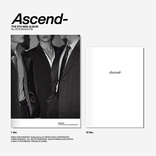 ZEROBASEONE – The 6th Mini Album [Ascend-] (Photobook Ver.) (1 Ver. & 10 Ver.)